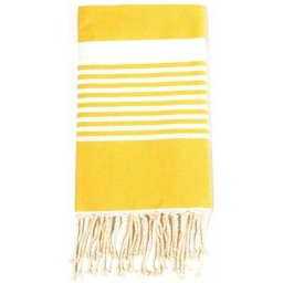 Fouta en coton arthur 100x200cm jaune