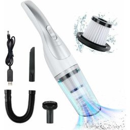 Aspirateur à Main Sans Fil, 120W 9000PA Aspirateur de Table Puissant, 3 en 1 Aspirateur sans Fil