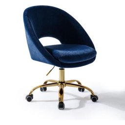 Chaise de Bureau Pivotante Fauteuil de Bureau en Velours Confortable Siège Ergonomique d