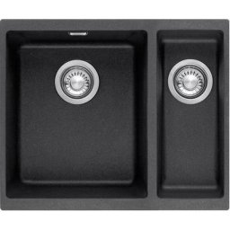 Sirius - Évier en tectonite sid 160, 560x440 mm, noir 125.0363.804 - Franke
