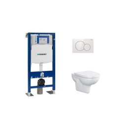 Geberit - Pack wc UP320 + Cuvette sans bride Velvet+ plaque Sigma Blanche