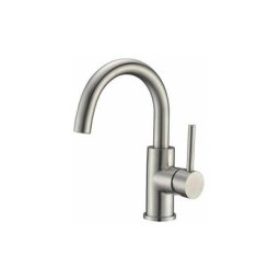 Wenh - Robinet D'Évier Monotrou, Petit Robinet De Camping-Car Nickel Brossé Pré-Humide Mini