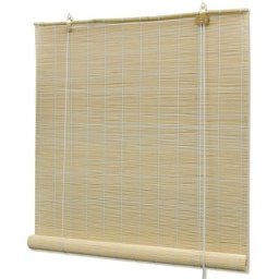 Elegant-Stil Store à rouleau Bambou naturel 80 x 160 cm,pour Salon/Jardin,Montage facile,1,35 Kg