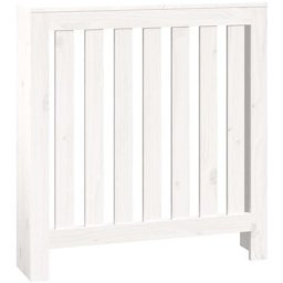 Cache-radiateur Blanc 79,5x19x84 cm Bois massif de pin Vidaxl Blanc