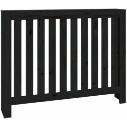 Cache-radiateur Noir 108,5x19x84 cm Bois massif de pin Vidaxl Noir
