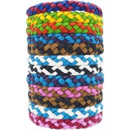 Ersandy - 12Pcs Bracelet Anti Moustique Enfant Adulte, Ultrasons Anti-Moustiques Wristband, à Base
