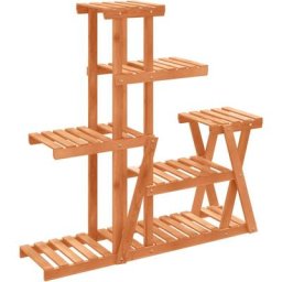 Support à fleurs 95x25x96 cm bois massif de sapin vidaXL - Brun