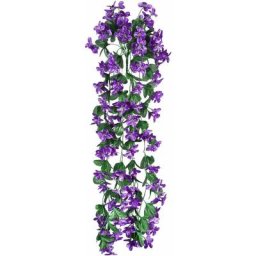 Un bouquet de fleurs artificielles suspendues à 4 pétales, fleurs artificielles suspendues de