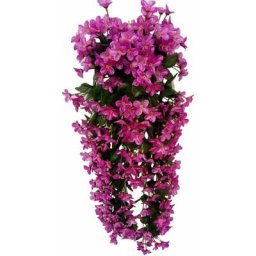 Fleurs artificielles suspendues à 4 pétales, fleurs artificielles suspendues de glycine pour la