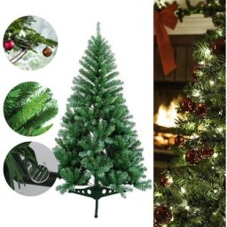 Arbre de Noël Décoration Plastique Sélection avec support 120cm Vert - Vert - Randaco