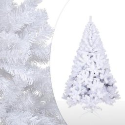 Arbre de Noël intérieur Noël Support pour sapin de Noël avec support 150cm Blanc - Blanc - Randaco