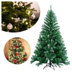 Arbre de Noël Décoration Plastique Choix avec support 150cm Vert - Vert - Randaco