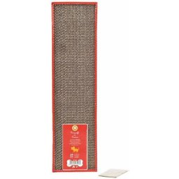Poteau à gratter en carton 48x12,5x5 cm: Grattoir en carton pour chats