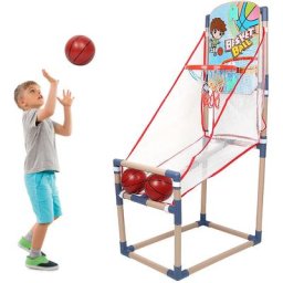 Yongqing - Support de basket avec 2 petits ballons de 12CM + pompe support de basket lancer libre