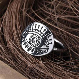 Bague croisée pour hommes et femmes en acier inoxydable 316L Antique exagéré mode personnalité
