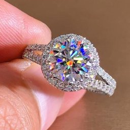 Huitan – bague de mariage en zircon cubique pour femmes cristal scintillant couleur argent/or