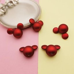 Breloques Mickey en acrylique 3D 10 pièces 24x31mm pendentifs pour décoration de bricolage