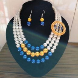 Collier de perles multicouches personnalisé bijoux de sororité déclaration de rotundité Sgr Greek