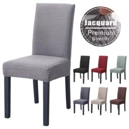 Juste de chaise Jacquard en IQUE dex pour salle à manger housses de siège housses de chaise