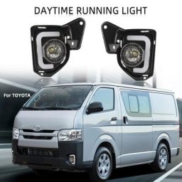 Phares antibrouillard LED DRL pour Toyota Hiace 2014 – 2018 couverture de calandre interrupteur à
