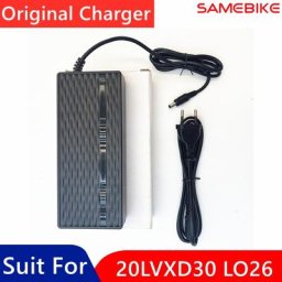 Chargeur d'origine pour Samebike 20LVXD30 LO26 accessoires d'alimentation de batterie de vélo