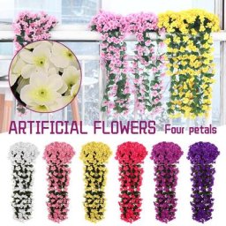 Vigne artificielle en verre pour décoration de fête fausse fleur artificielle mur de fleurs de