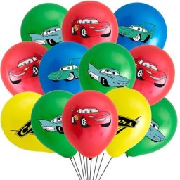 Ballons McQueen en Latex pour Enfant Fournitures de ixd'Anniversaire Décorations de Cadeaux 12
