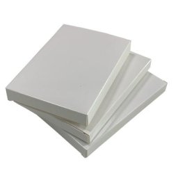Boîte en carton à freins plats carrés boîte en papier blanc pour masque facial cadre photo boîtes