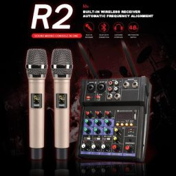 TKL-Mini console de centre commercial avec microphone audio sans fil Bluetooth USB son Assad 4