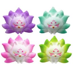 Renard à neuf queues Kawaii doux et souligné cadeaux uniques de pression SAP bas de Noël jouets