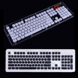 Clavier mécanique rétro-4.2 design en cristal pour aucun MX avec extracteur de touches 104