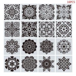 Pochoirs mandala pour bricolage modèle de dessin peinture scrapbooking carte en papier