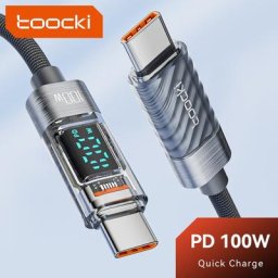 Toocki – câble USB PD 100W Type C vers USB charge rapide pour iPhone 14 13 Macbook iPad Huawei