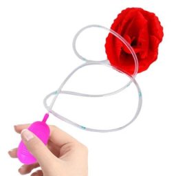 Jouet de blague de clown de simulation de rose rouge pour les enfants farce drôle de fleurs farce