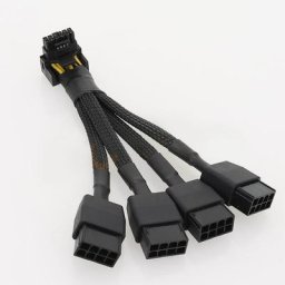 Câble d'extension pour GPU RTX4090/5.0 Series 18AWG 4x 8pin PCI-e à 16Pin(12 + 4) PCI-e 4080