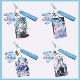 Juste de carte porte-clés dessin animé Anime étui de protection accessoires de sac cadeau