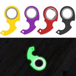 Porte-Clés Spinner Anti-anlande Souligné par les Instituts Jouets Fidget Noctilucent Plusieurs