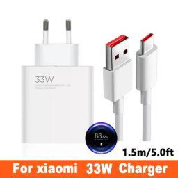 Chargeur rapide turbo EU SnapType C câble pour écouteurs Xiaomi M2 Bery Pro F3 figuré Pro 5G 33W