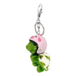 Porte-clés tortue en peluche avec chapeau porte-clés animaux mignons pendentif pour téléphone