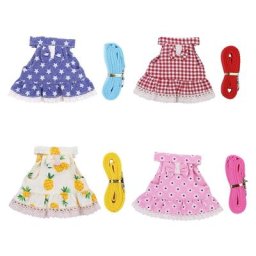 L21C Rabbit Leash and Harness Set Adjustable Bunny Rabbit Dress Rabbit Clothes