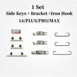 Bouton latéral marche/arrêt avec crochet en fer pour Apple iPhone 14 14Plus Pro Max volume