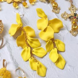 Boucles d'oreilles longues fleurs brillantes pour femmes boucles d'oreilles créoles coréennes