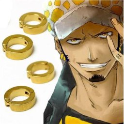 Boucles d'oreilles à Clip dessin animé chirurgical de la mort Trafalgar loi Cosplay bijoux