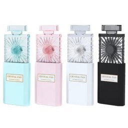 Mini ventilateur à main Rechargeable ventilateur Portable rétractable à 3 vitesses avec parfum