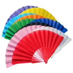 Ventilateur de danse en plastique Sophia injgrill blanc pliable style chinois pur document