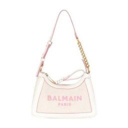 Balmain Sac Small en toile a logo