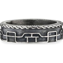 caï - Bague pour hommes 925 Argent noir 1 unité
