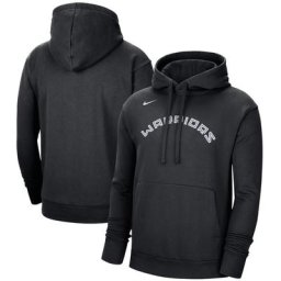 Sweat à capuche Golden State Warriors Nike City Edition Essential Fleece - Noir - Homme - Homme Taille: XL