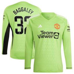 Maillot de gardien de but Manchester United Domicile WSL 2023-24 avec flocage Baggaley 32