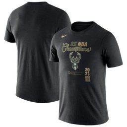 T-shirt Nike NBA Champions Locker Room Milwaukee Bucks - Noir - Homme